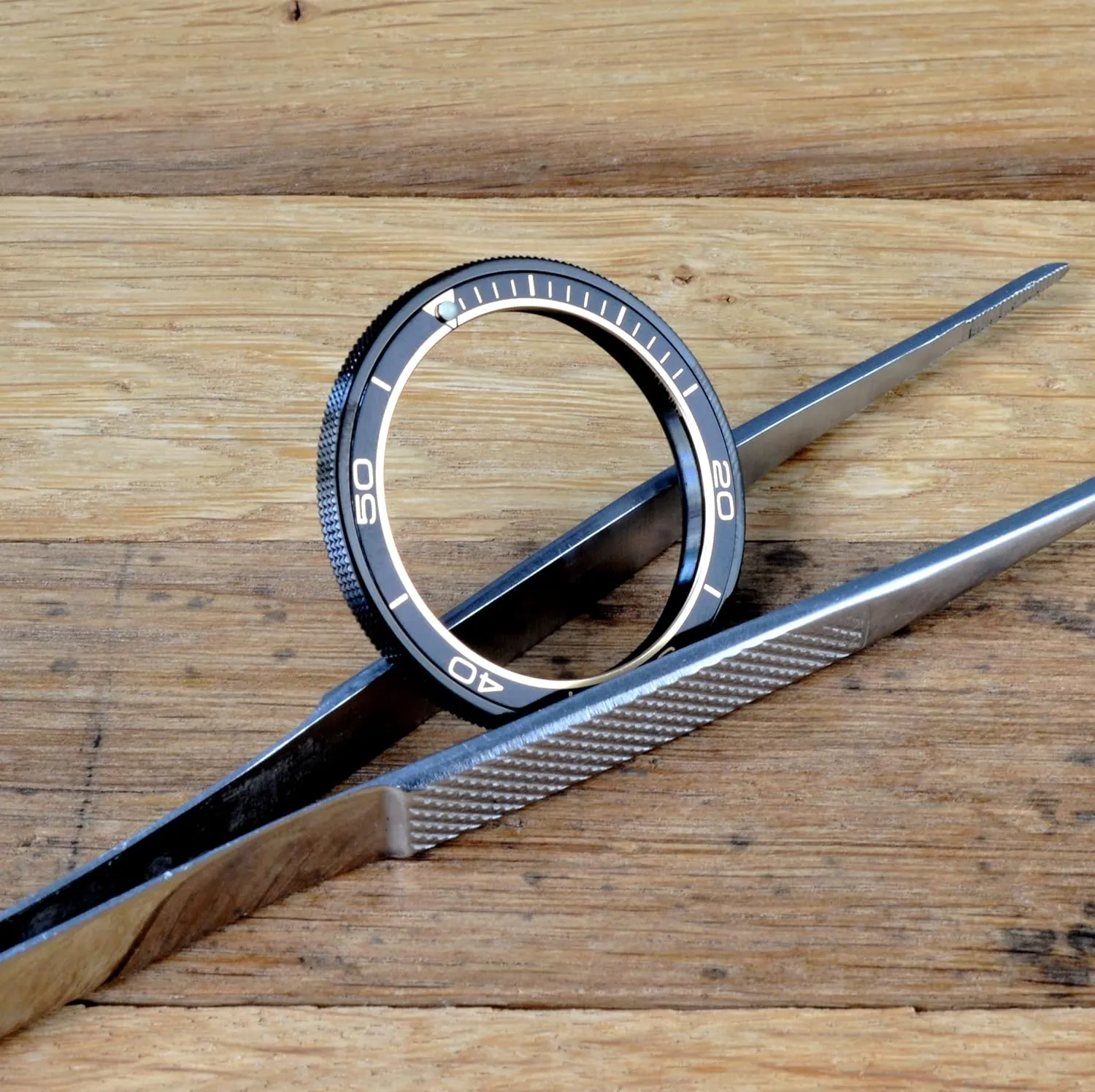 The Thorn Vostok Custom Dark Night Bezel for Amphibia & Komandirskie Stainless Steel Replacement Bezel Amphibia   Aluminium Insert