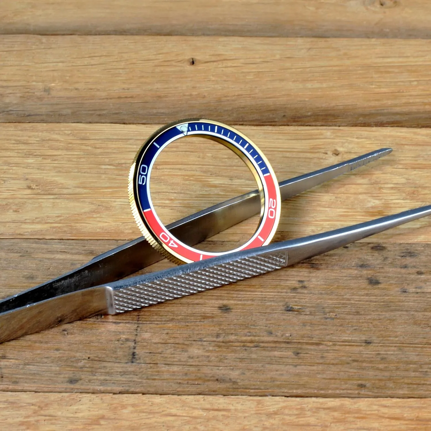 The Thorn Vostok Custom Gold Bezel for Amphibia & Komandirskie Stainless Steel Replacement Bezel Amphibia   Aluminium Insert