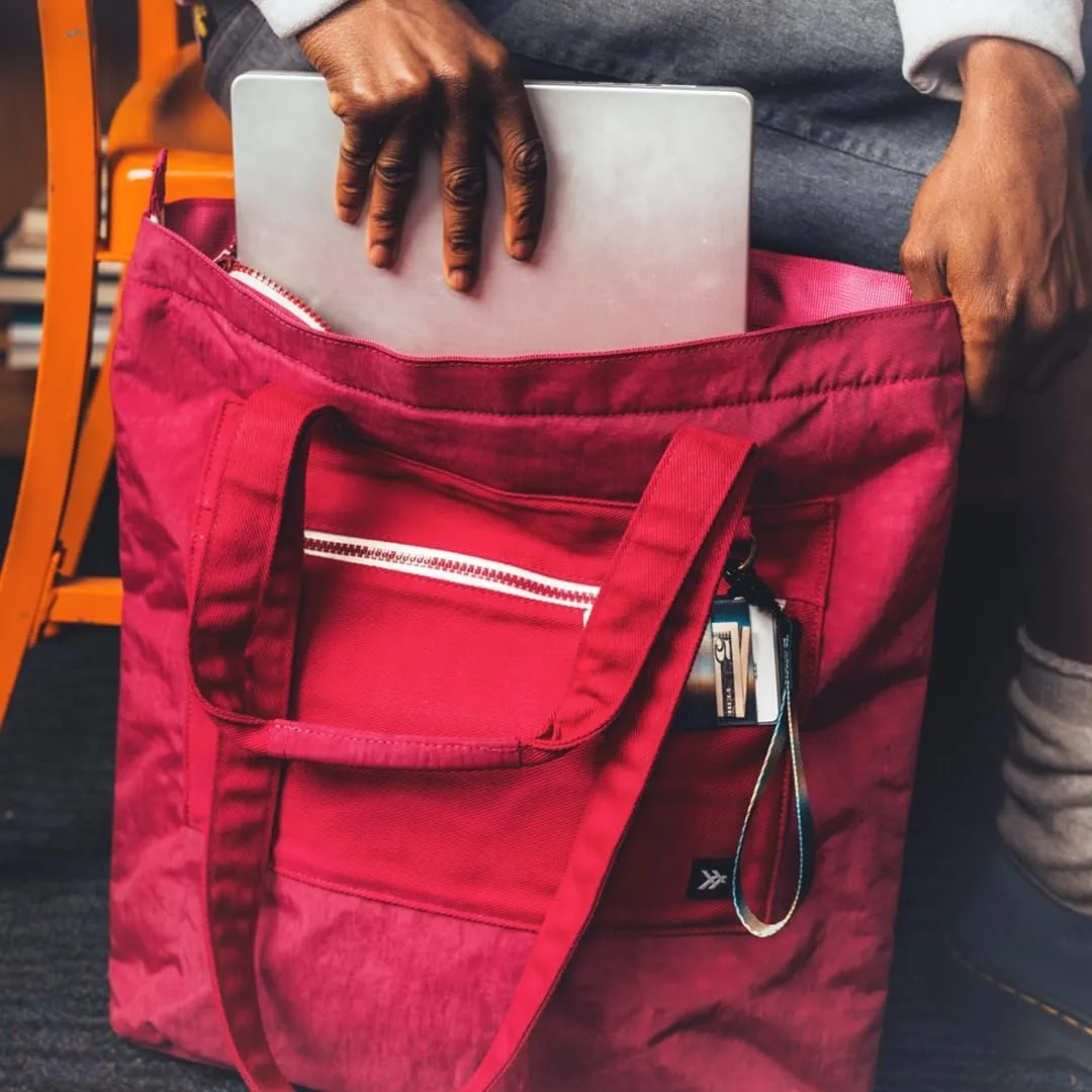 Thread Wallets Utility Tote – Large Travel Tote with Multi-Pocket Design, Laptop Compartment & Work Bag for Women