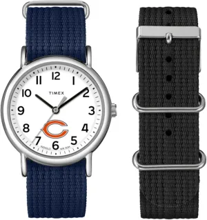 Timex Unisex Weekender Box Set 38mm Watch - Chicago Bears