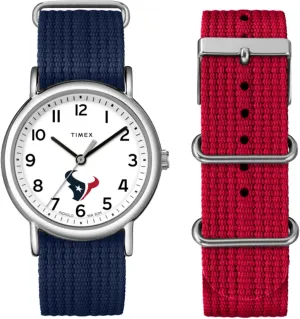 Timex Unisex Weekender Box Set 38mm Watch - Houston Texans