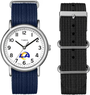 Timex Unisex Weekender Box Set 38mm Watch - Los Angeles Rams