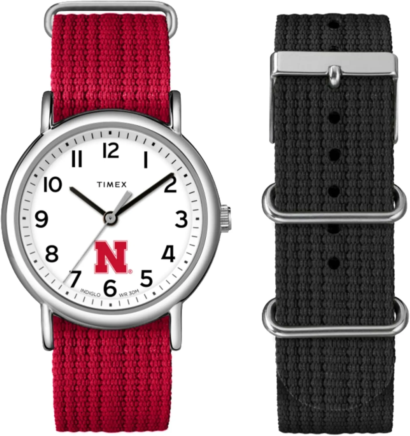 Timex Unisex Weekender Box Set 38mm Watch - Nebraska Cornhuskers