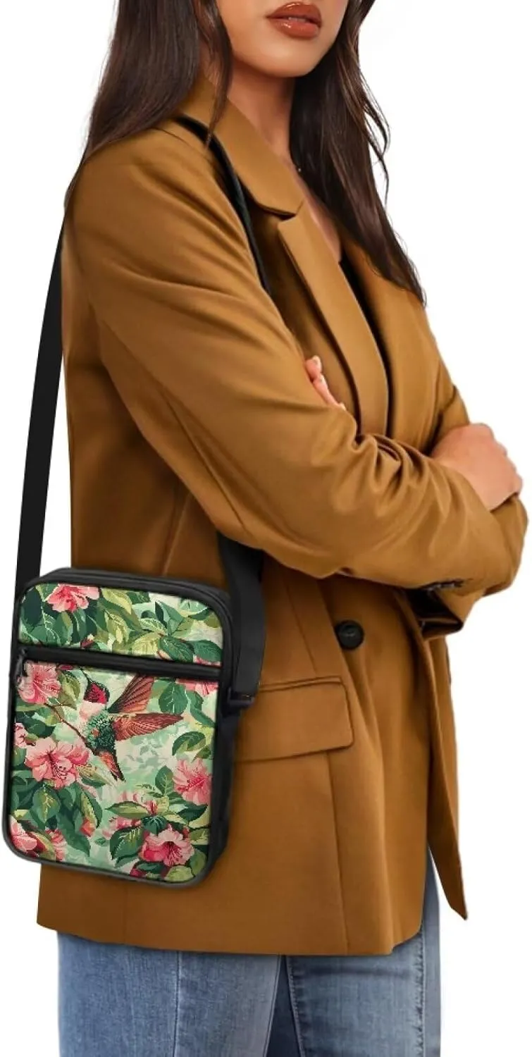 TODIYADDU Fashion Sling Bag for Women Crossbody Purse Messenger Bag with Front Pocket Portable Chest Bag Small Shoulder Bag