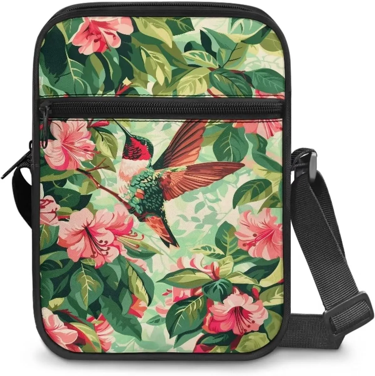 TODIYADDU Fashion Sling Bag for Women Crossbody Purse Messenger Bag with Front Pocket Portable Chest Bag Small Shoulder Bag