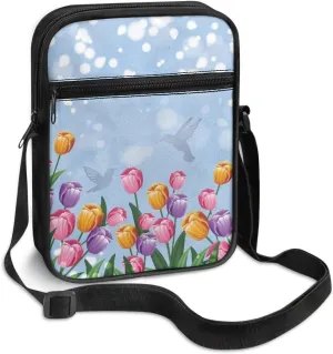 TODIYADDU Fashion Sling Bag for Women Crossbody Purse Messenger Bag with Front Pocket Portable Chest Bag Small Shoulder Bag