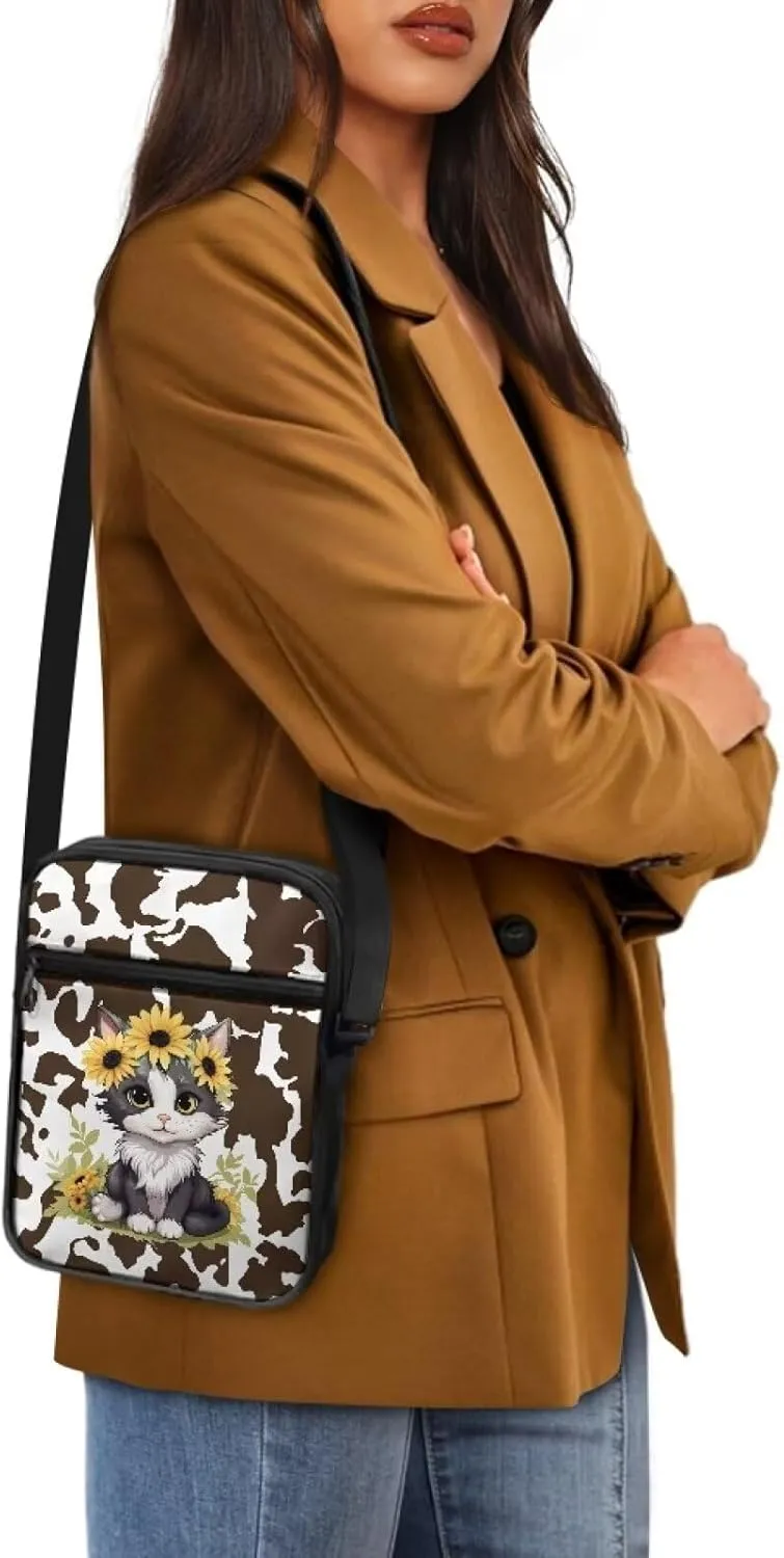 TODIYADDU Lightweight Crossbody Sling Bag Mini Messenger Shoulder Handbag Wallet Small Purses for Women Trendy Chest Bag