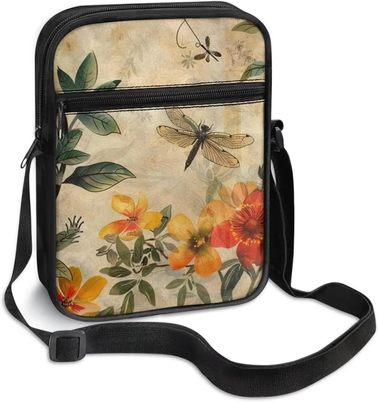 TODIYADDU Messenger Bag for Women Men Mini Shoulder Bag with Adjustable Straps Trendy Crossbody Sling Bag for Cell Phone Keys