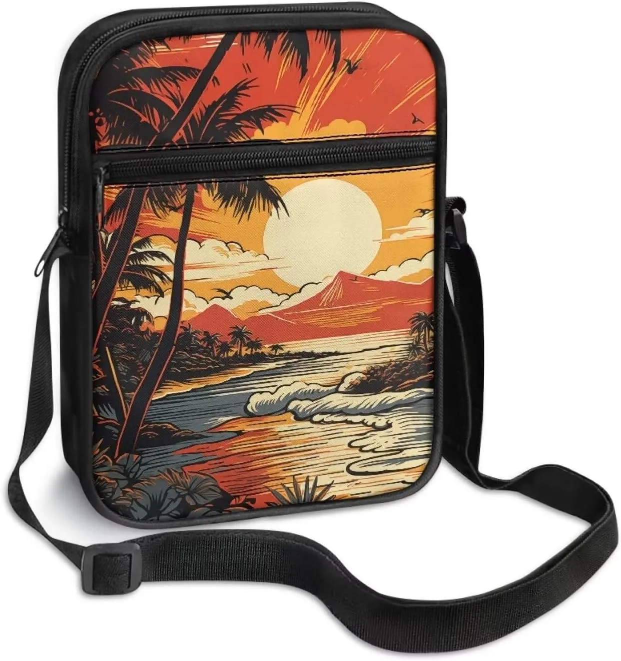 TODIYADDU Multifunctional Messenger Bag for Women Lightweight Sling Purse Chest Bag for Daily Use Portable Phone Bag Gifts