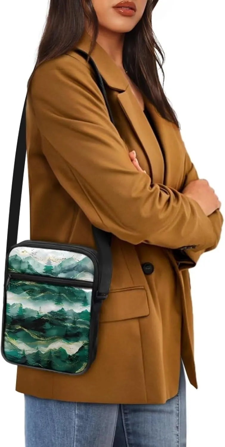 TODIYADDU Novelty Messenger Bag for Women Lightweight Sling Purse Chest Bag for Daily Items Cell Phone Purse Holder Wallet