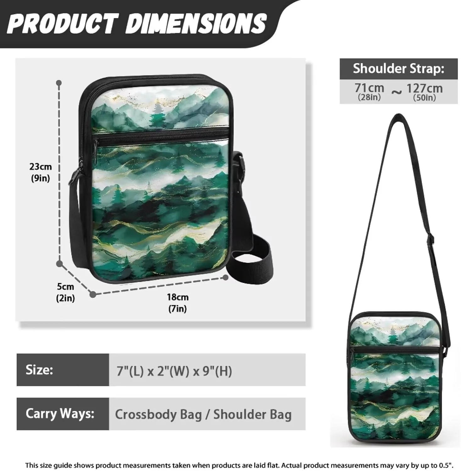 TODIYADDU Novelty Messenger Bag for Women Lightweight Sling Purse Chest Bag for Daily Items Cell Phone Purse Holder Wallet