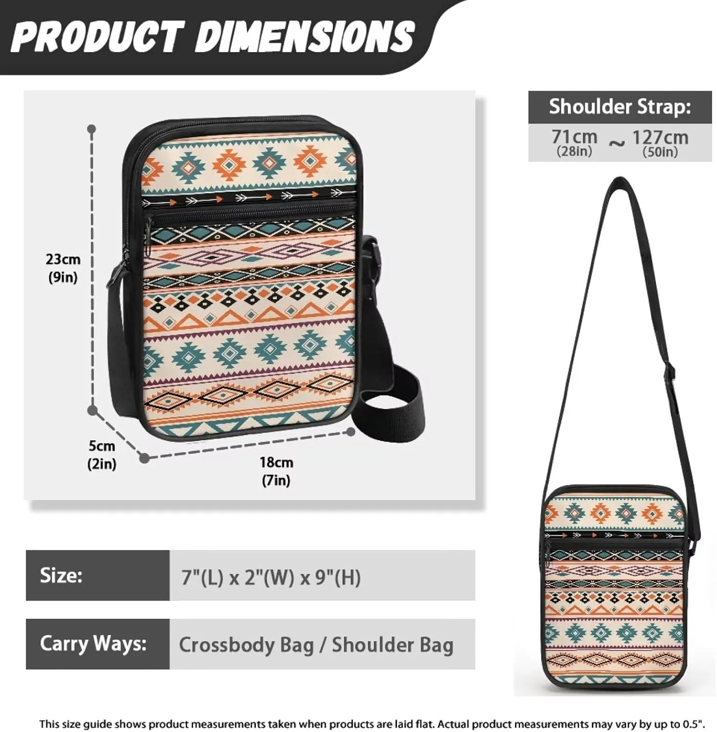 TODIYADDU Shoulder Bag for Women Crossbody Sling Bag Fashion Messenger Bag Small Cell Phone Purse Holder Wallet Nice Gifts