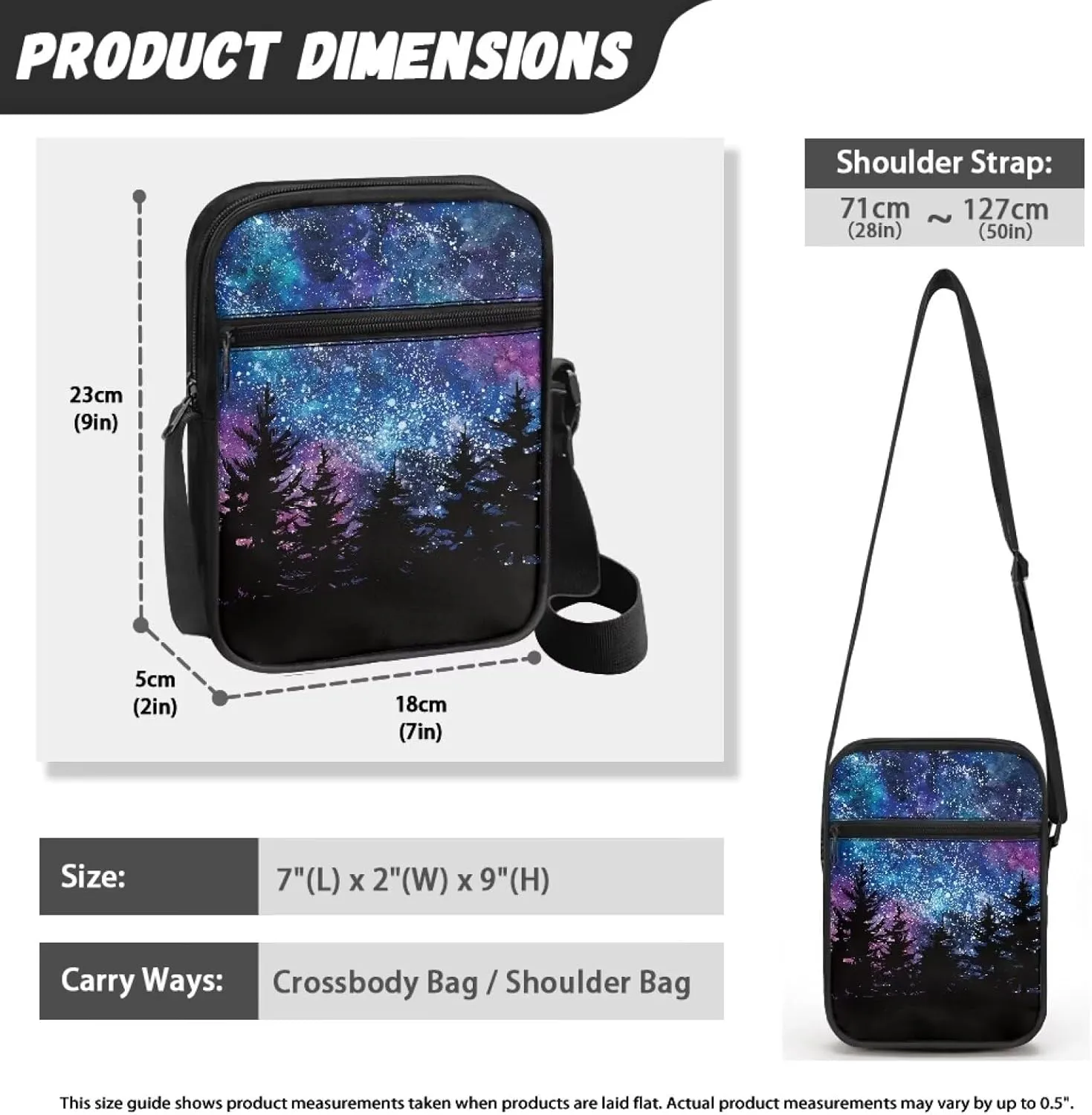 TODIYADDU Sling Bag for Women Men Crossbody Purse Trendy Messenger Bag Small Shoulder Bag Mini Phone Pouch Purse Nice Gifts