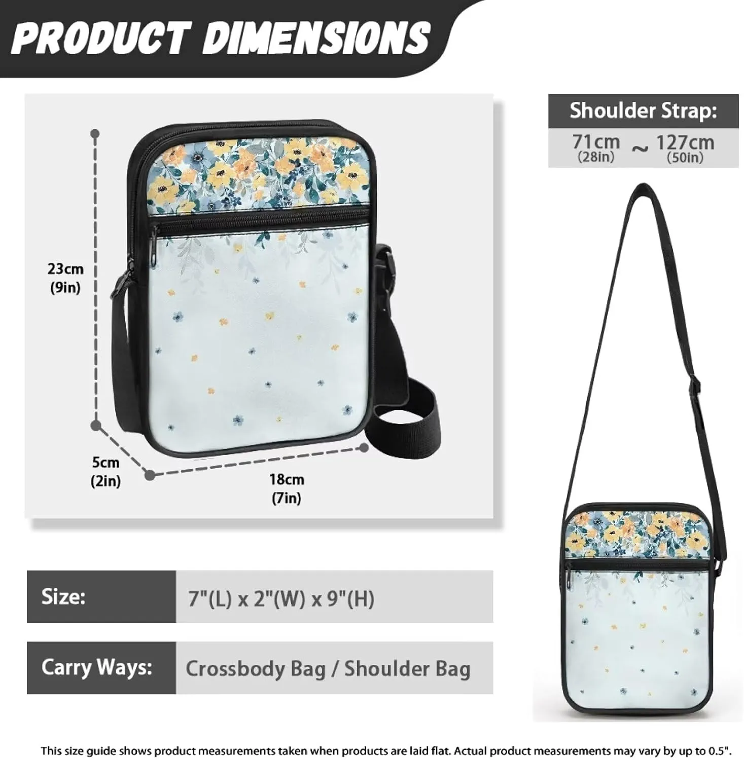 TODIYADDU Sling Bag for Women Men Crossbody Purse Trendy Messenger Bag Small Shoulder Bag Mini Phone Pouch Purse Nice Gifts