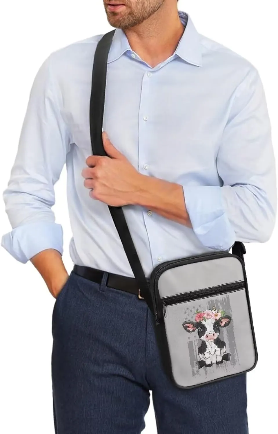 TODIYADDU Stylish Shoulder Bag for Women Men Fashion Messenger Bag Portable Handbags for Notebook Keys Cards Nice Chest Bag
