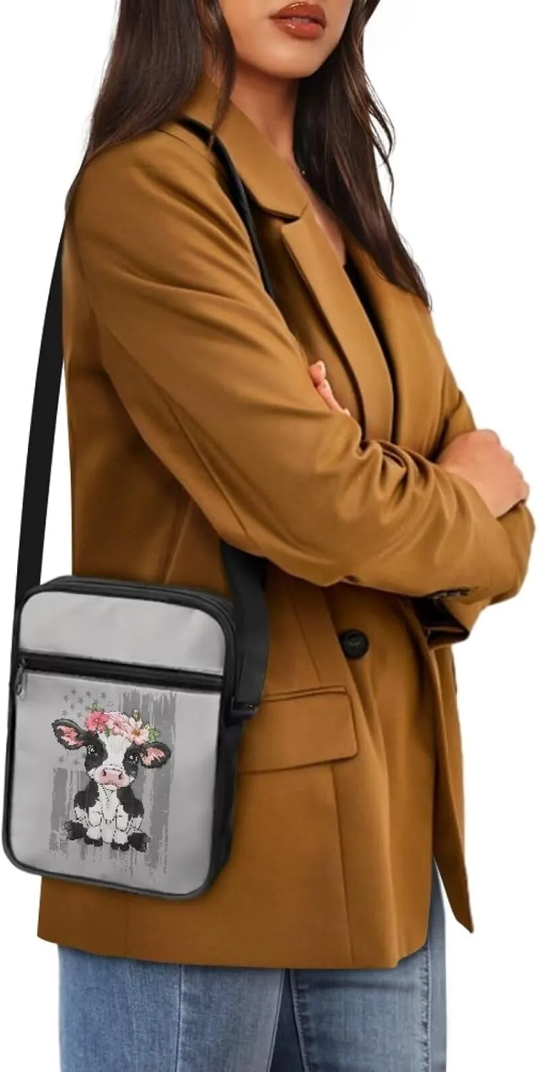 TODIYADDU Stylish Shoulder Bag for Women Men Fashion Messenger Bag Portable Handbags for Notebook Keys Cards Nice Chest Bag