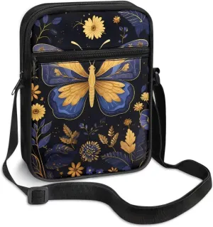 TODIYADDU Trendy Messenger Bag for Women Men Mini Shoulder Bag with Front Pocket Sling Purse Chest Bag for Small Items Gifts