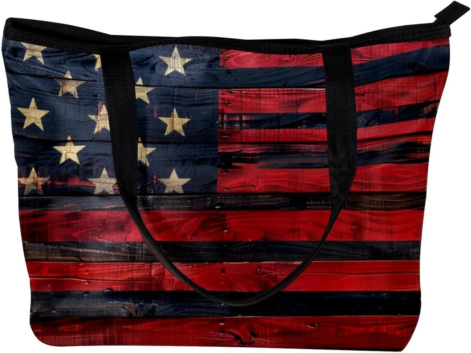 Tote Bag for Women, Large Tote Bag, Women's Tote Handbags, Plank Usa Flag, Womens Tote Bag