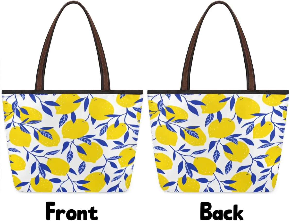 Tote Bag for Women with Zipper Large Capacity Top Handle Casual Shoulder Bag Handbag Reusable Shopping