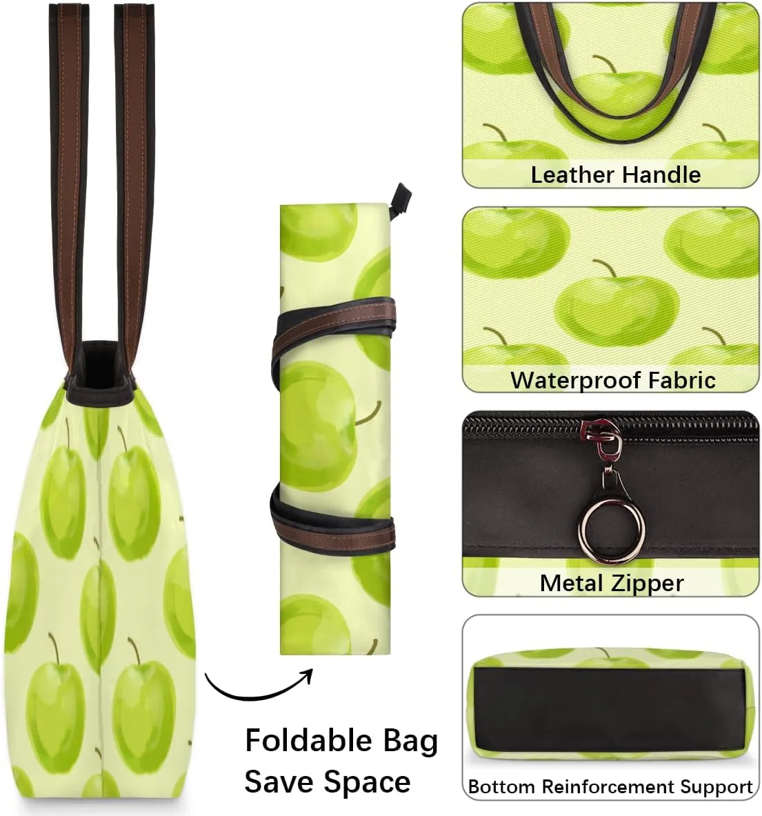 Tote Bag for Women with Zipper Large Capacity Top Handle Casual Shoulder Bag Handbag Reusable Shopping
