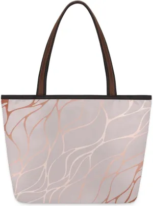 Tote Bag for Women with Zipper Large Capacity Top Handle Casual Shoulder Bag Handbag Reusable Shopping