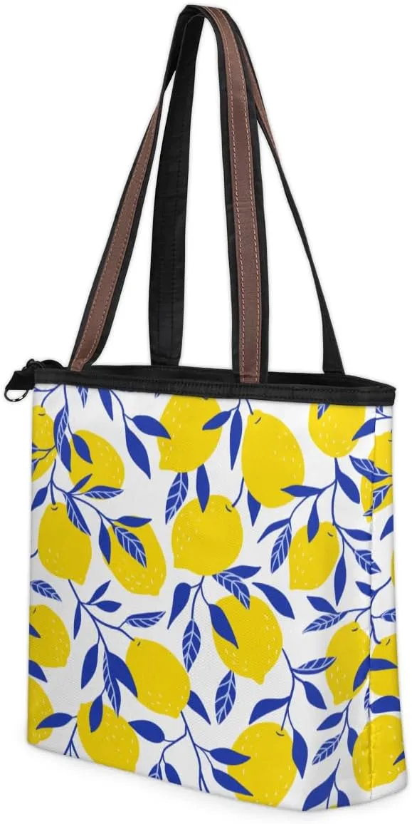 Tote Bag for Women with Zipper Large Capacity Top Handle Casual Shoulder Bag Handbag Reusable Shopping