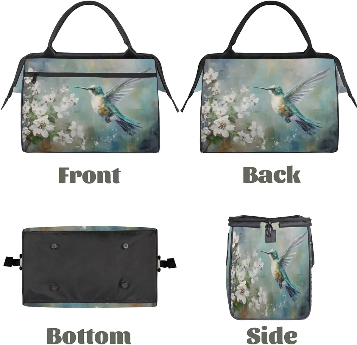 Tote Bag for Women with Zipper, Lightweight Travel Tote Bag Large Shoulder Bag Handbag for Work, Gym