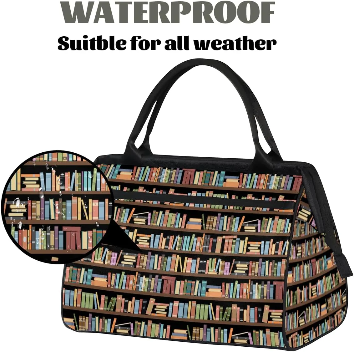 Tote Bag for Women with Zipper, Travel Large Shoulder Bag Handbag for Work, Gym