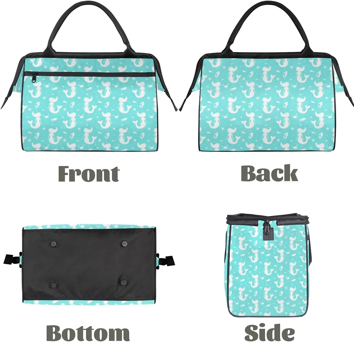 Tote Bag for Women with Zipper, Travel Large Shoulder Bag Handbag for Work, Gym