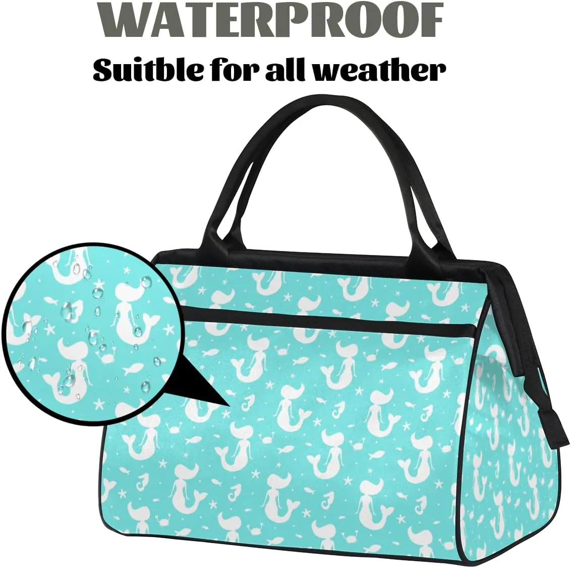 Tote Bag for Women with Zipper, Travel Large Shoulder Bag Handbag for Work, Gym