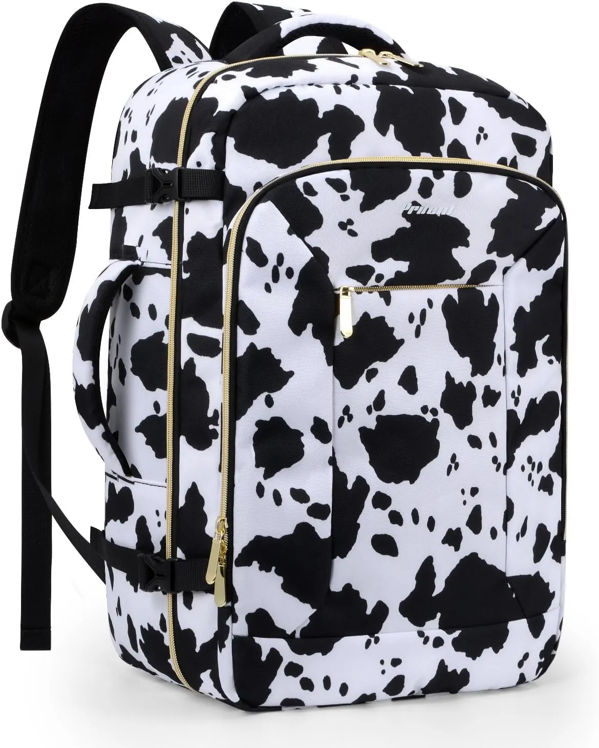 Travel Backpack for Women/Men,Waterproof Carry On Back pack with Laptop Compartment,Travel Essentials Backpack for Traveling,Business Hiking,Casual,Gym(Cow print)