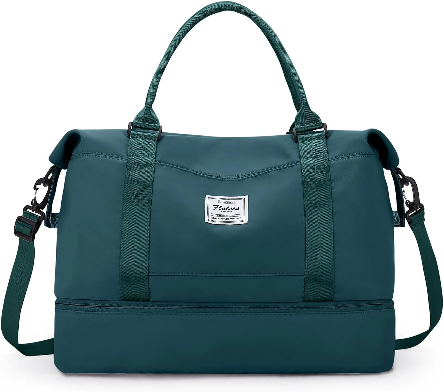 Travel Duffel Bag with Shoes Compartment, Overnight Weekender Bags for Women,Carry on Personal Item Bag,Medium Size