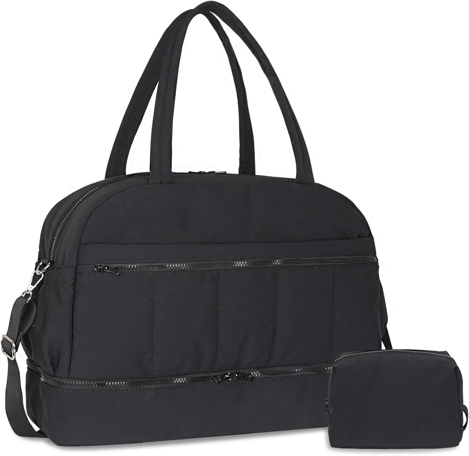 Travel Duffle bag for Women, Weekender Overnight Bags with Shoe Compartment, Carry on Travel Tote Gym Duffel Bag for Women