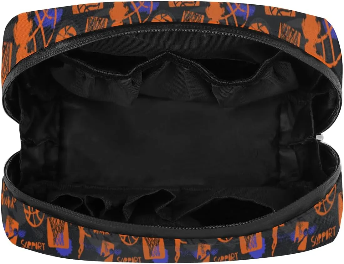 Travel Toiletry Bag for Boys Men, Basketball Sports Waterproof Small Dopp Kit for Women, Shaving Bag with Large Capacity for Travel,Sports Shower