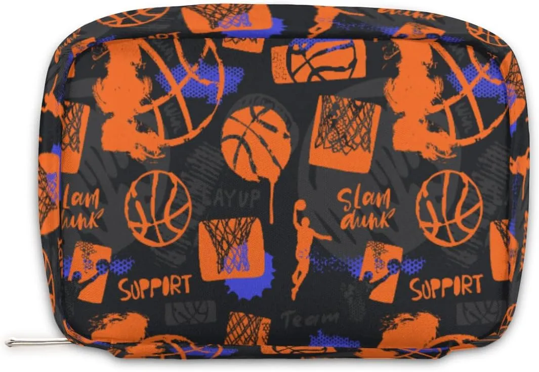 Travel Toiletry Bag for Boys Men, Basketball Sports Waterproof Small Dopp Kit for Women, Shaving Bag with Large Capacity for Travel,Sports Shower
