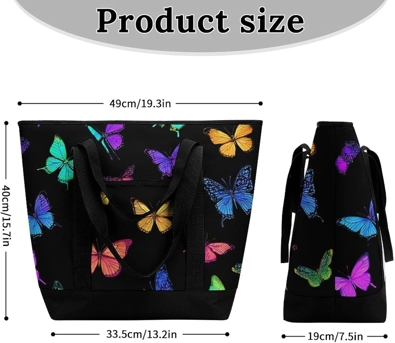 Trendy Commuter Tote Bag Large Insulated Shopping Bag For Travel