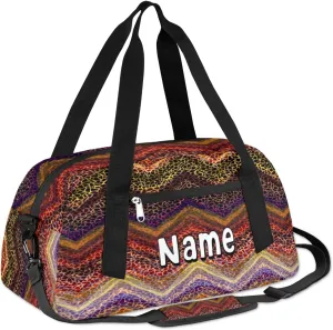 Tribe Boho Wave Copper Overnight Bag for Kids Personalized Girls Duffle Bag 23L Sport Gym Duffel Bag Personalized Cute Sleepover Bags Weekender Duffle for Girls Boys Travel Duffel Bag