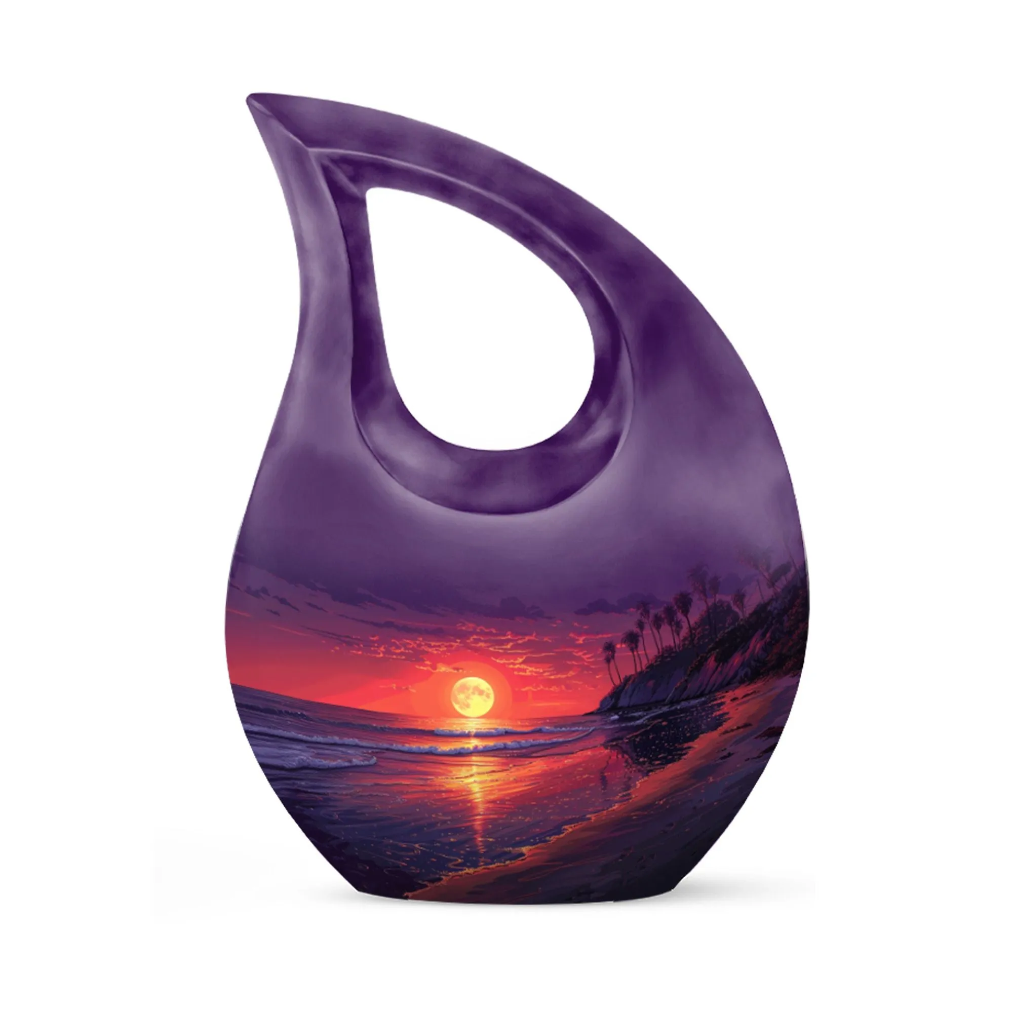 Tropical Twilight Memorial Urn For Human Ashes