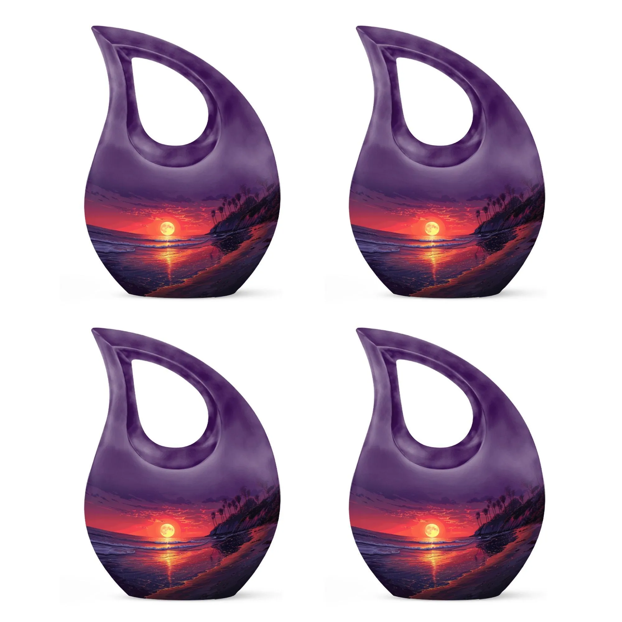 Tropical Twilight Memorial Urn For Human Ashes