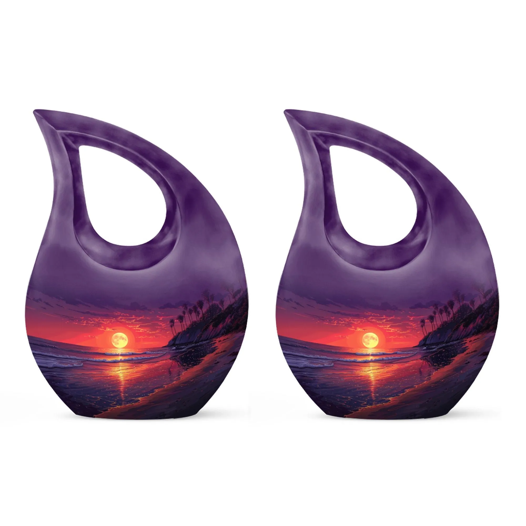 Tropical Twilight Memorial Urn For Human Ashes