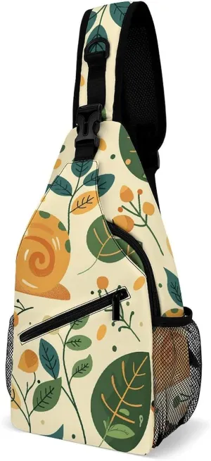 Truck Creative Pattern Sling Bag Lightweight Crossbody Chest Pack Travel Shoulder Bag with Adjustable Strap