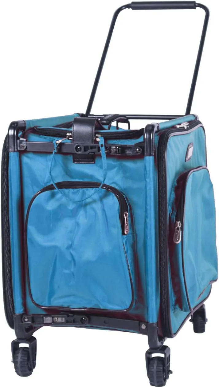 Tutto Serger Tote on Wheels (Turquoise, 17")