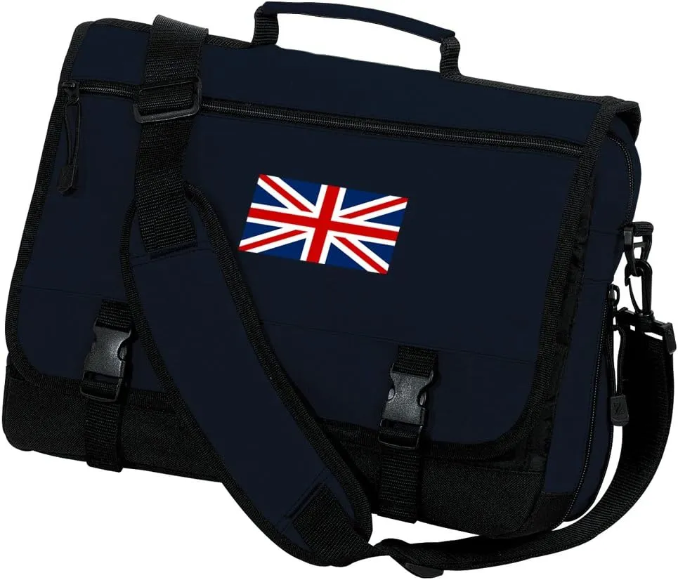 UK Flag Laptop Computer Bag England British Flag Design Messenger Bag Briefcase