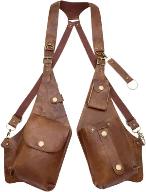 Underarm Shoulder Bag Double Shoulder Pouch for Outdoor Sports Shopping Party