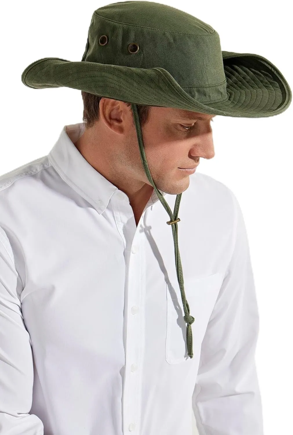 Unisex Bucket Hat with Chin Cord - UPF 50 Sun Protection - Charlie