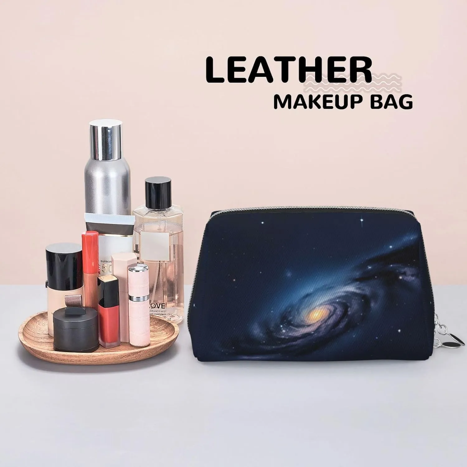 Universe Milky Way Galaxy Travel-Ready Toiletry Bag, Compact Makeup Organizer For Women