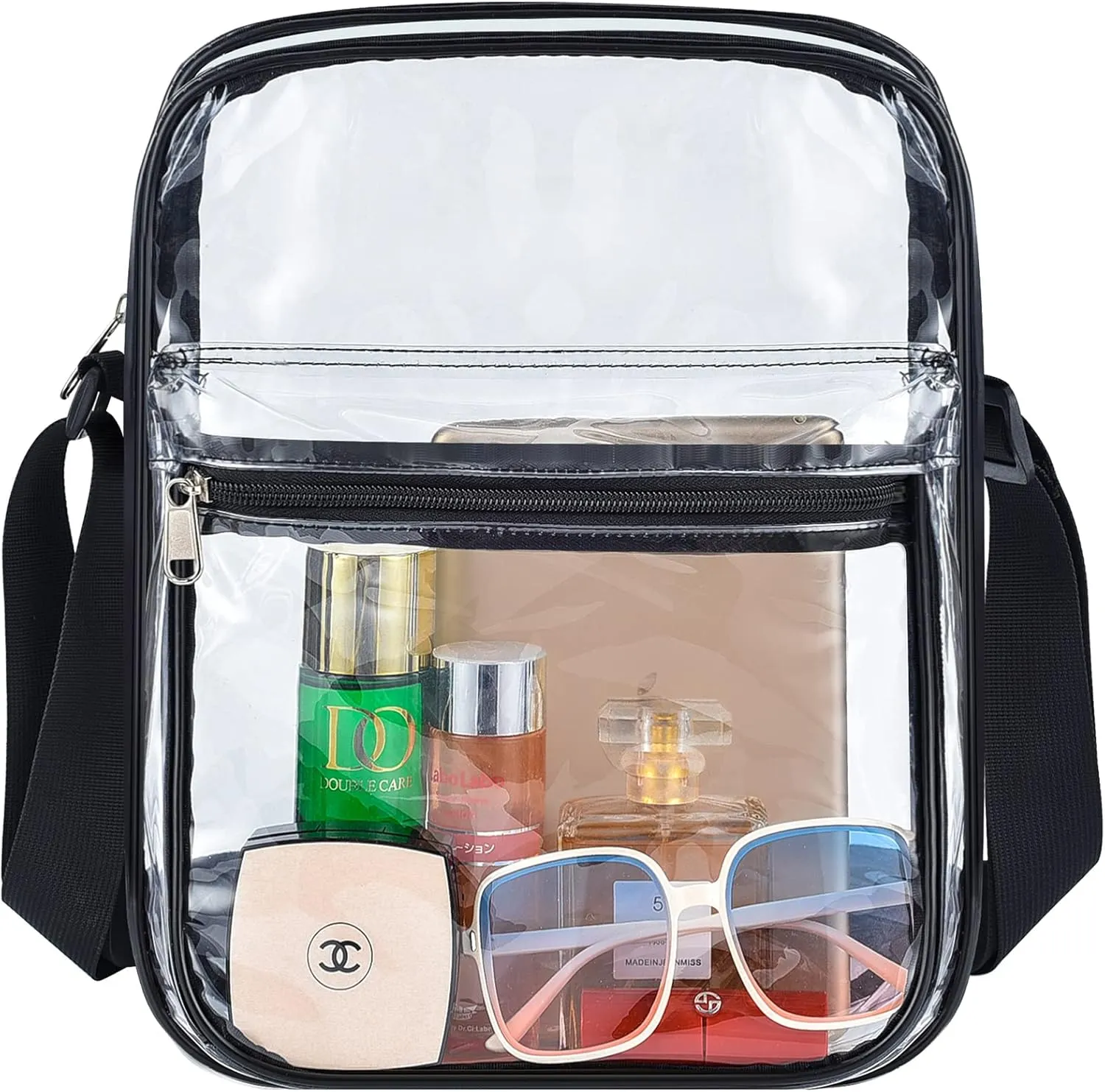 USPECLARE Clear Purse Bag for Stadium Events Clear Messenger Bag for Men and Women