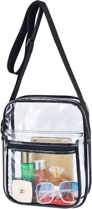 USPECLARE Clear Purse Bag for Stadium Events Clear Messenger Bag for Men and Women