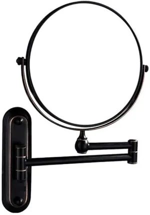 Vanity Mirror, Makeup Mirror Vanity Mirror Wall Mounted Magnification and Normal Double-Sided 360° Rotating Extendable for Bathroom Cosmetic Mirror Home Vanity Mirror