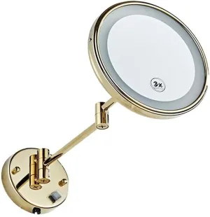 Vanity Mirror Makeup Mirror Vanity Mirror Wall-Mounted Makeup Mirror 3X Magnifying Cosmetic Mirror 360° Rotation Extendable Vanity Mirror for Bathroom Bedroom Cosmetic M